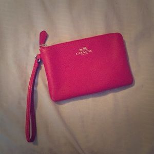 Red coach wallet